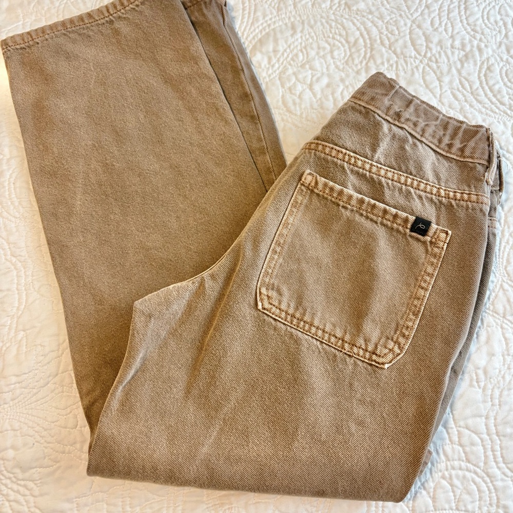 Loose fit straight Jeans, brown